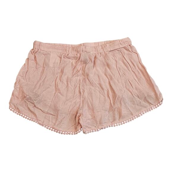H&M Divided Light Pink Tassel Trim Shorts US 10 - Picture 2 of 7
